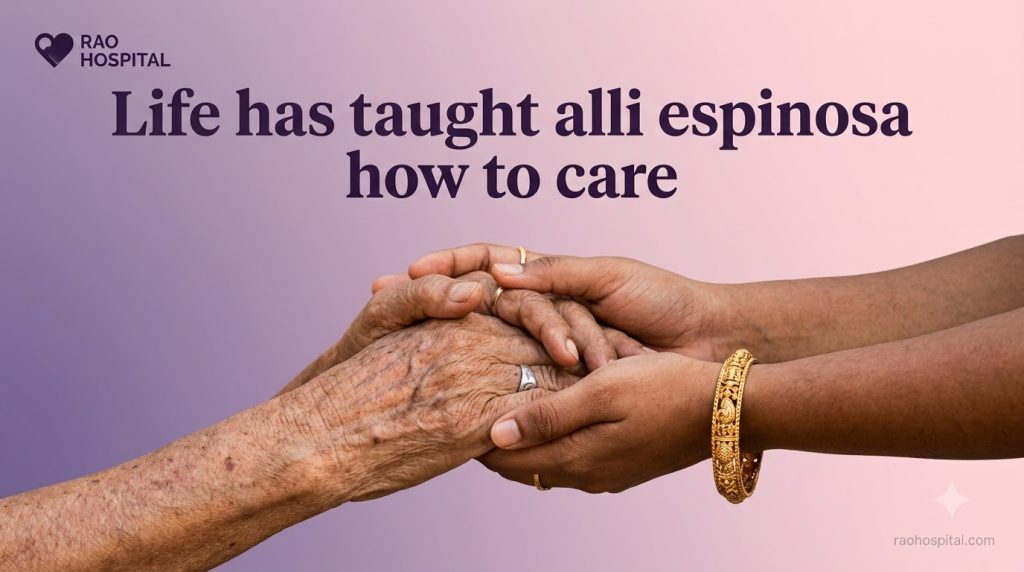Life has taught alli espinosa how to care